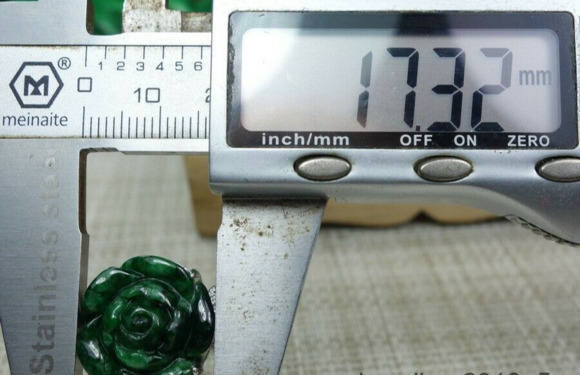 Certified Green 100% Natural A jadeite jade Ring S925 silver 戒指（Free Size） - Picture 5 of 12